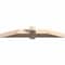 Ekena Millwork Eugene Smooth Timber Gable Bracket, Douglas Fir, 60"W x 10"H x 5 1/2"D x 5 1/2"F, 4/12 Pitch GBW060X10X0606EUG00SDF - alternate 2